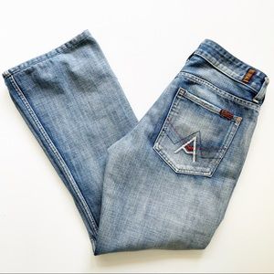 7 for All Mankind A Pocket Mens Denim Jeans Light Wash 34